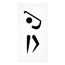 Golfspelare Fotokort