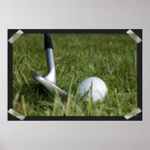 Golfspelfotoaffisch