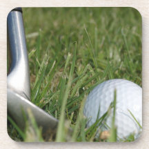 Golfspelfotoet korkar kustfartyg dryck underlägg