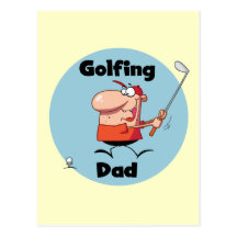 GolfspelpappaTshirts och gåvor Vykort