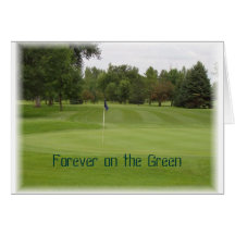 golfsympati hälsnings kort