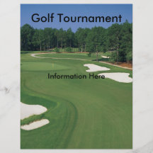 Golfturneringreklamblad Personliga Flygblad