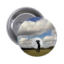 Golfvärld Knapp Med Nål