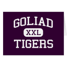 Goliad - tigrar - högstadium - Goliad Texas Hälsnings Kort