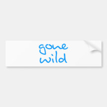 gone wild auto sticker