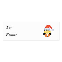 goofkinspingvinjulafton santa visit kort