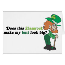 Gör denna Shamrock min ändaLook stor? Hälsningskort