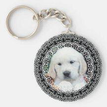 Gör din egna älsklings- valpvovve Keychain Nyckel Ring