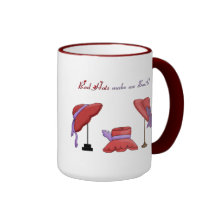 Gör röda hattar för kvinna mig leendekaffekoppen kaffe muggar