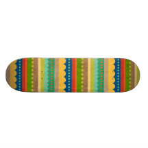 GÖRAR RANDIG det FÄRGRIKA MÖNSTER 1443_stripes POL Skateboard Decks