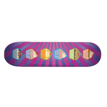Görar randig Purply blått för Lotsa muffins skateb
