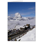 Gornergrat station i Schweitz Hälsnings Kort