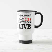 Gospelet rubricerar den kristna travel mug kaffe koppar