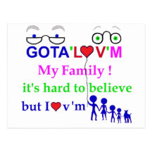 gota'l♥v'mFamily Vykort