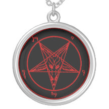 Goth för Baphomet demonsymbol halsband