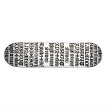 Gotisk brevSkateboard