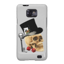 Gotisk design för spelareskalletatuering galaxy SII skydd
