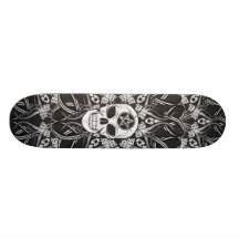 Gotisk döskallar - svart skate decks