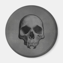 Gotisk ondska fanged skalleHalloween fasa Kylskåpmagneter
