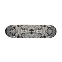 Gotisk svartvit modell skateboard decks