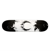 Gotisk vingarvapenskölddesign skate board deck