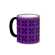 Gotiska lilor och svart mönster kaffe muggar