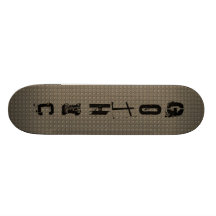 Gotiskt rostat metallstrukturmönster skate decks