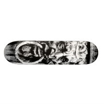 Gotiskt tyskt ansikte skateboards