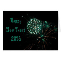 Gott nytt år Card 2013 Hälsnings Kort