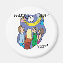 Gott nytt år! kylskåpsnagnet