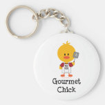 Gourmet- chick Keychain Nyckel Ring