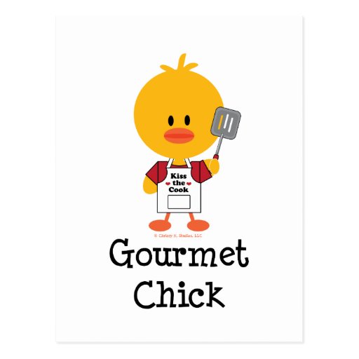 Gourmet- chickvykort