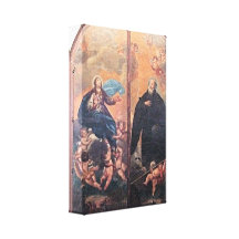 Goya - Uppstigning de la Virgen & San Inigo Sträckt Canvastryck