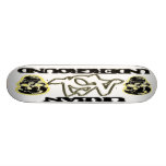 Grå färg Dual skallen UU Skate Decks