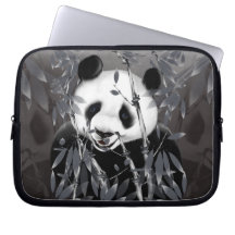 Grå färg tonar den elektroniska pandaen hänger lös laptopskydd fodral