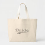 Grå hjärtabrud tote bags