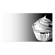 Grå muffinvisitkortmall