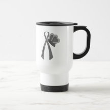 Grå silvermedvetenhet för Överlevande Kaffe Kopp