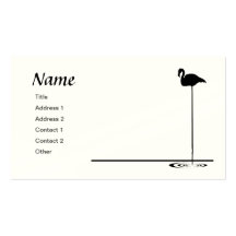 Grafisk Flamingo Visit Kort