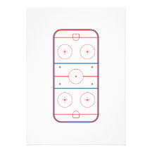 grafisk ishockeyisbana anpassningsbara inbjudningskort
