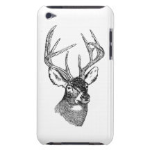 Grafisk vintagehjortkonst barely there iPod skal