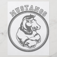 Grafiska Mustangssportar Full Färg Flygblad