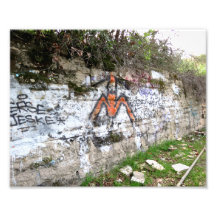 Grafitti på den gammala LAzooen Konstfoto
