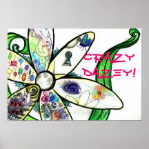 Grafitti skissar galna DaZey! Daisy Posters
