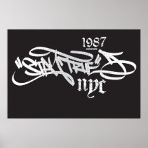 grafittistilkonst print