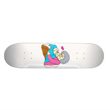 Grahpic farmor och bebis skate board