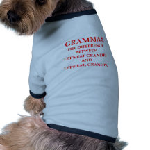 grammatik hund tee shirt