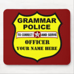 Grammatikpolisanpassade Mousepad Musmattor