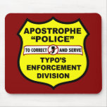 Grammatikpolisapostrof Mousepad Mus Mattor