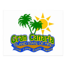Gran Canaria som är statlig av Mind vykortet